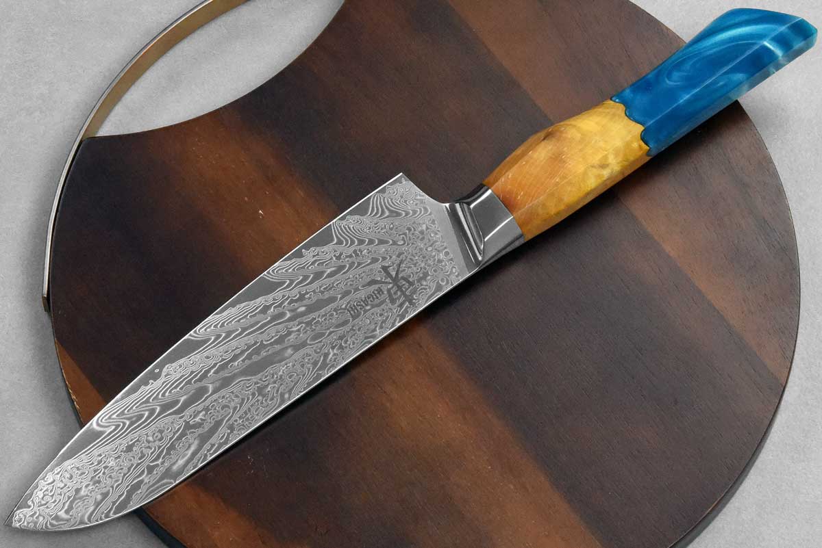 סכין סנטוקו היגאשי 180מ"מ 10Cr15CoMoV Epoxy